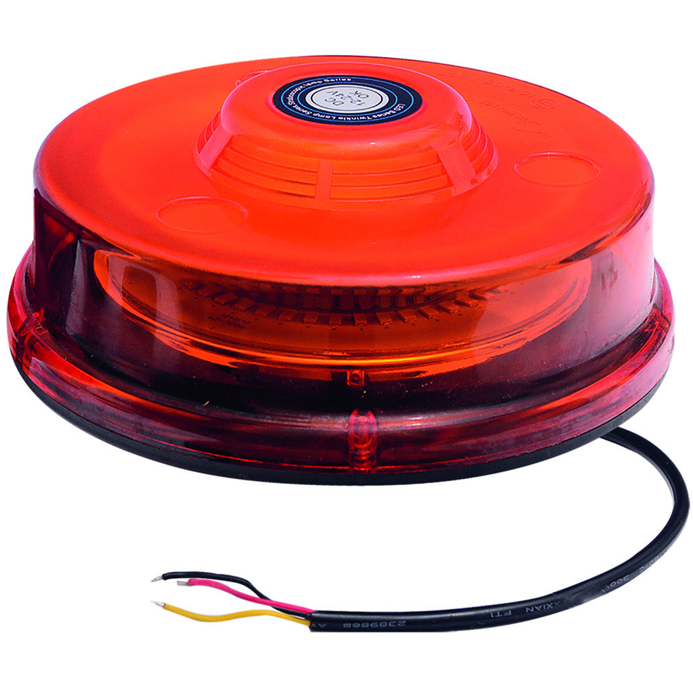 Maják oranžový UFO na pevno, 48× LED, 24 W, 70 × 165 mm