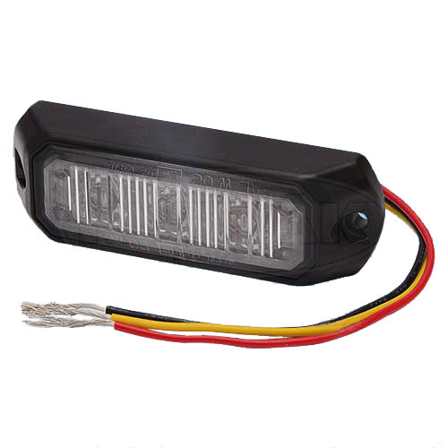 Výstražné světlo oranžové predátor 2000, 9–33 V, 3× LED, 9 W, 80 × 28 × 19 mm