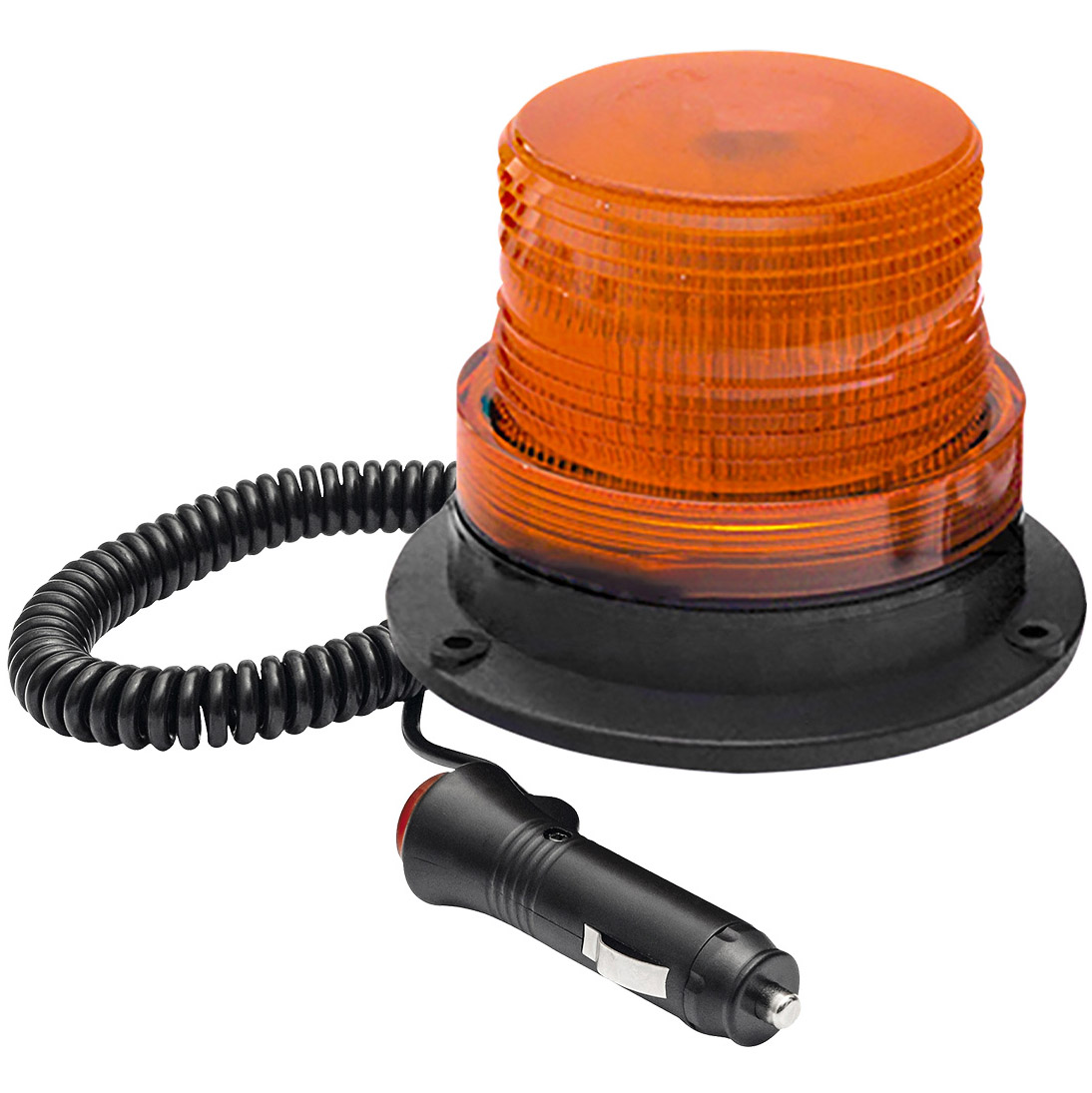 Maják oranžový s duálním uchycením na pevno i magnet, 40× LED, 9 W, 94 × 129 mm