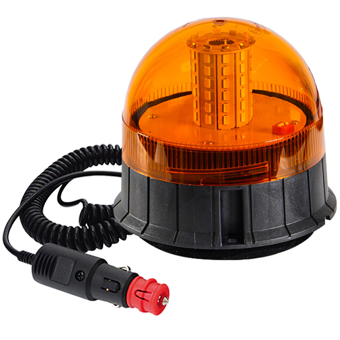 Maják oranžový magnetický, 60× LED, 15 W, 135 × 142 mm