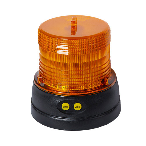 Maják výstražný oranžový magnetický, bateriový 4× AA, 16× LED, 118 × 112 mm