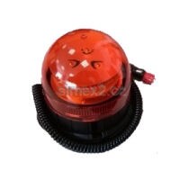 Maják oranžový 12–24 V, LED, průměr 125 mm, magnet + na 3 šrouby