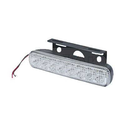 Světlo denního svícení 12/24 V, 8 LED, 140 × 28 × 34.7 mm
