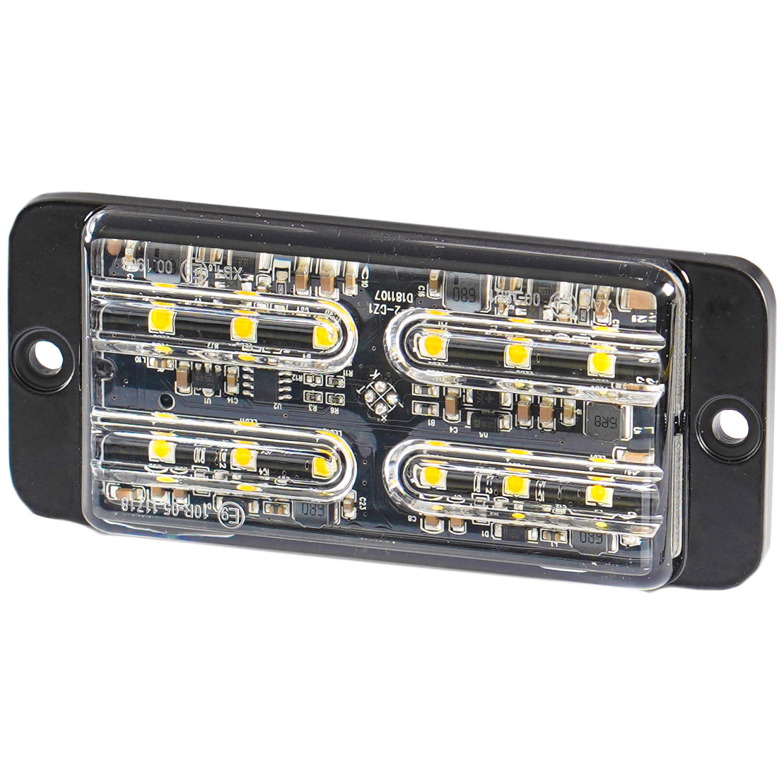 Světlo výstražné oranžové – predátor, 9–33 V, 12 LED, 36 W, 120 × 52 × 14 mm