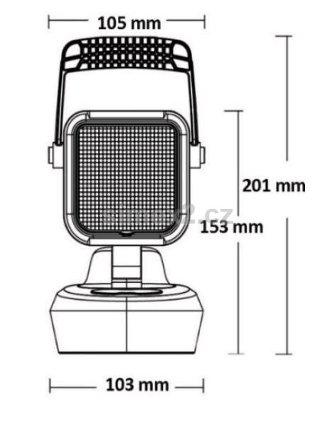 Světlo pracovní nabíjecí a světlo ADR, magnetické, 9× LED